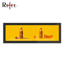 28inch ultra wide LCD Android stretched bar display for retail shelf